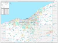 Cleveland Elyria Metro Area Wall Map